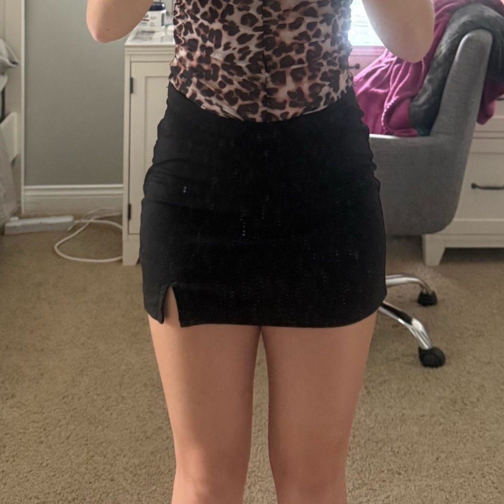 Black Mini Skort